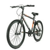 CROW - Spencer 7 Speed | 26" INCH City Bike | Black | HITENSILE Steel Frame | V Brake | Ideal for Boys/Girls/Men